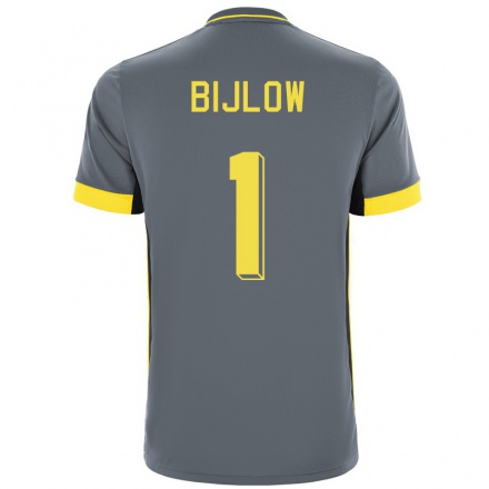 Kinder Fußball Justin Bijlow #1 Grad Schwarz Auswärtstrikot Trikot 2021/22 T-Shirt