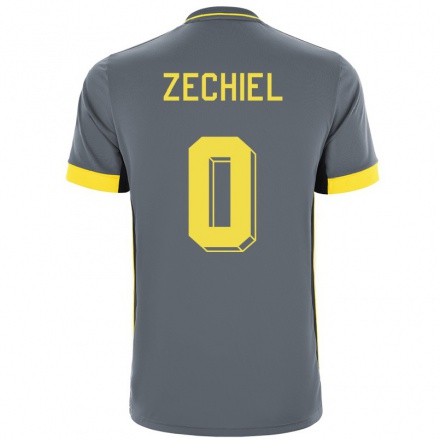 Kinder Fußball Gjivai Zechiel #0 Grad Schwarz Auswärtstrikot Trikot 2021/22 T-Shirt