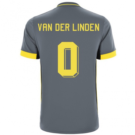 Kinder Fußball Remsey van der Linden #0 Grad Schwarz Auswärtstrikot Trikot 2021/22 T-Shirt
