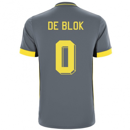 Kinder Fußball Lars de Blok #0 Grad Schwarz Auswärtstrikot Trikot 2021/22 T-Shirt