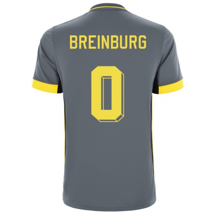 Kinder Fußball Rainey Breinburg #0 Grad Schwarz Auswärtstrikot Trikot 2021/22 T-Shirt