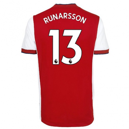 Kinder Fußball Alex Runarsson #13 Gelb Auswärtstrikot Trikot 2021/22 T-shirt
