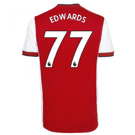 Kinder Fußball Khayon Edwards #77 Gelb Auswärtstrikot Trikot 2021/22 T-shirt
