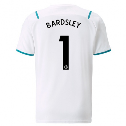Kinder Fußball Karen Bardsley #1 Weiß Auswärtstrikot Trikot 2021/22 T-shirt
