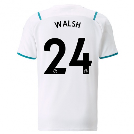 Kinder Fußball Keira Walsh #24 Weiß Auswärtstrikot Trikot 2021/22 T-Shirt