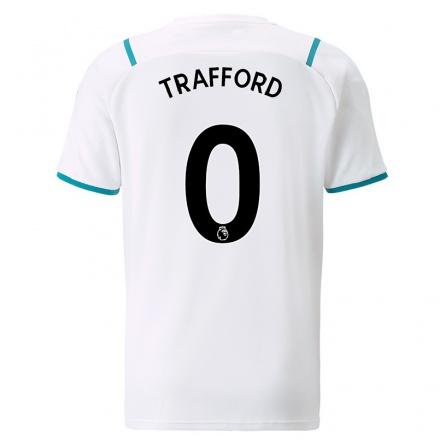 Kinder Fußball James Trafford #0 Weiß Auswärtstrikot Trikot 2021/22 T-shirt