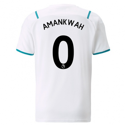 Kinder Fußball Yeboah Amankwah #0 Weiß Auswärtstrikot Trikot 2021/22 T-shirt