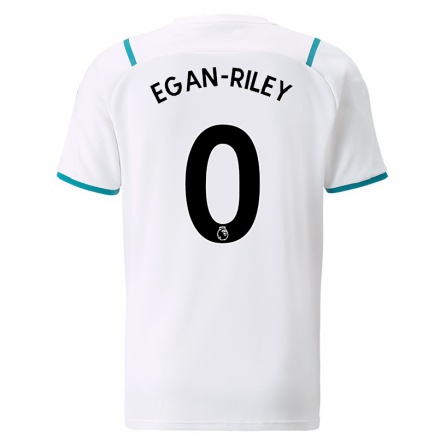 Kinder Fußball Conrad Egan-Riley #0 Weiß Auswärtstrikot Trikot 2021/22 T-Shirt