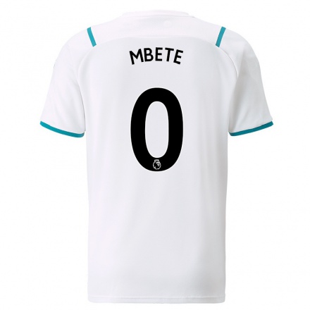 Kinder Fußball Luke Mbete #0 Weiß Auswärtstrikot Trikot 2021/22 T-Shirt