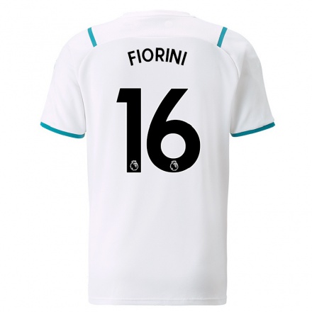 Kinder Fußball Lewis Fiorini #16 Weiß Auswärtstrikot Trikot 2021/22 T-Shirt