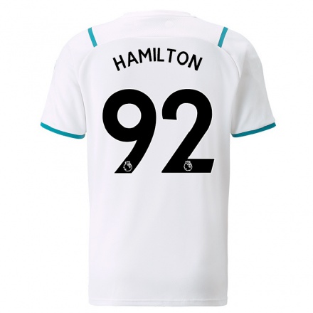 Kinder Fußball Micah Hamilton #92 Weiß Auswärtstrikot Trikot 2021/22 T-Shirt