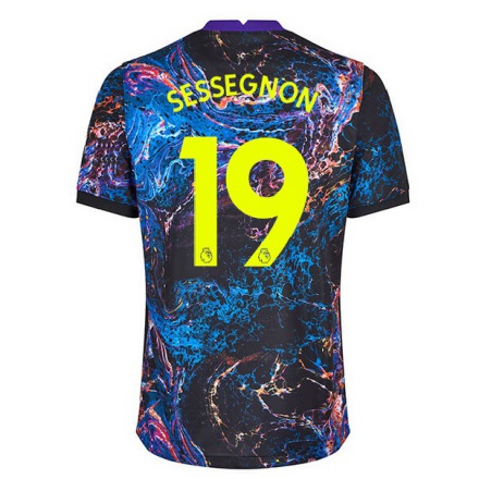 Kinder Fußball Ryan Sessegnon #19 Mehrfarbig Auswärtstrikot Trikot 2021/22 T-shirt