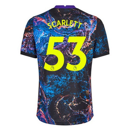 Kinder Fußball Dane Scarlett #53 Mehrfarbig Auswärtstrikot Trikot 2021/22 T-Shirt
