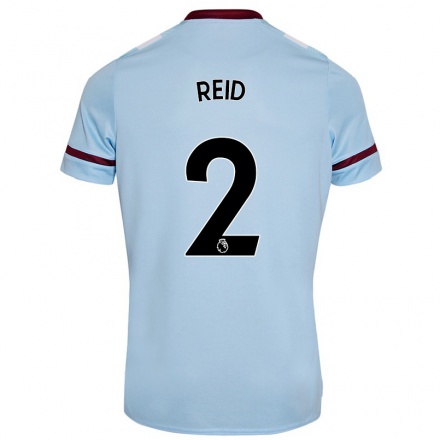 Kinder Fußball Winston Reid #2 Himmelblau Auswärtstrikot Trikot 2021/22 T-shirt