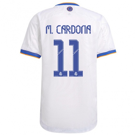 Kinder Fußball Marta Cardona #11 Weiß Heimtrikot Trikot 2021/22 T-Shirt