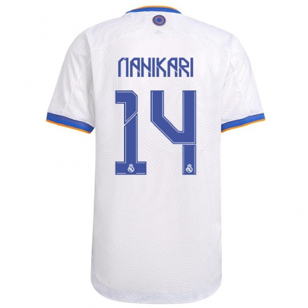 Kinder Fußball Nahikari Garcia #14 Weiß Heimtrikot Trikot 2021/22 T-Shirt