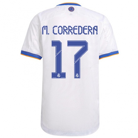 Kinder Fußball Marta Corredera #17 Weiß Heimtrikot Trikot 2021/22 T-Shirt