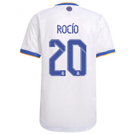 Kinder Fußball Rocio Galvez #20 Weiß Heimtrikot Trikot 2021/22 T-Shirt
