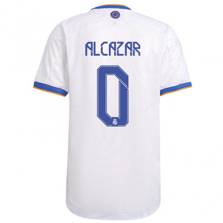 Kinder Fußball Lucas Alcazar #0 Weiß Heimtrikot Trikot 2021/22 T-Shirt