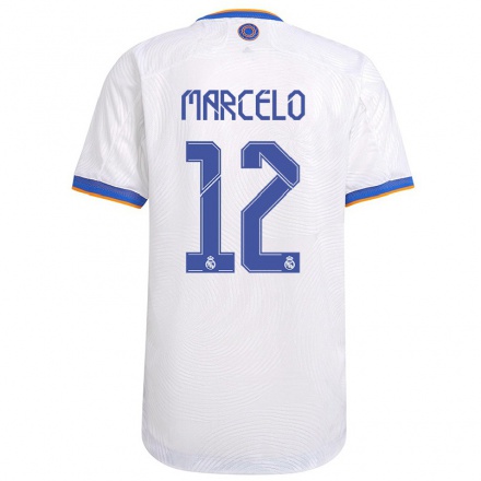 Kinder Fußball Marcelo #12 Weiß Heimtrikot Trikot 2021/22 T-Shirt