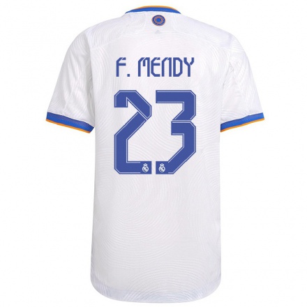 Kinder Fußball Ferland Mendy #23 Weiß Heimtrikot Trikot 2021/22 T-Shirt