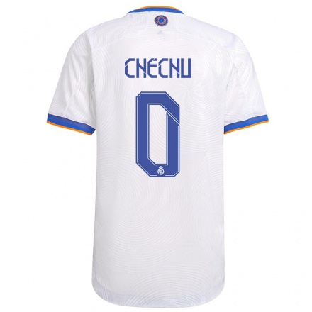 Kinder Fußball Chechu #0 Weiß Heimtrikot Trikot 2021/22 T-Shirt