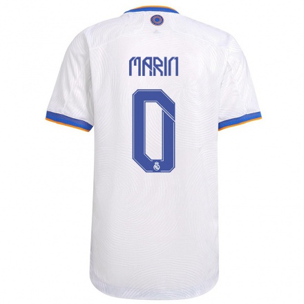 Kinder Fußball Rafa Marin #0 Weiß Heimtrikot Trikot 2021/22 T-Shirt