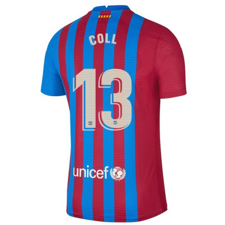 Kinder Fußball Cata Coll #13 Kastanienbraun Heimtrikot Trikot 2021/22 T-Shirt