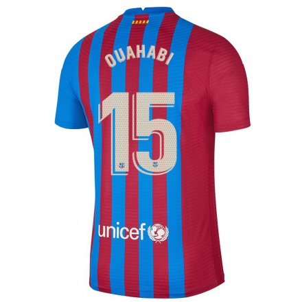 Kinder Fußball Leila Ouahabi #15 Kastanienbraun Heimtrikot Trikot 2021/22 T-shirt
