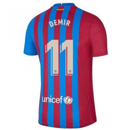Kinder Fußball Yusuf Demir #11 Kastanienbraun Heimtrikot Trikot 2021/22 T-Shirt