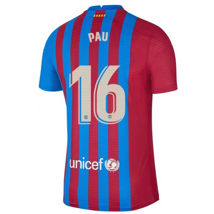 Kinder Fußball Gasol Pau #16 Kastanienbraun Heimtrikot Trikot 2021/22 T-Shirt