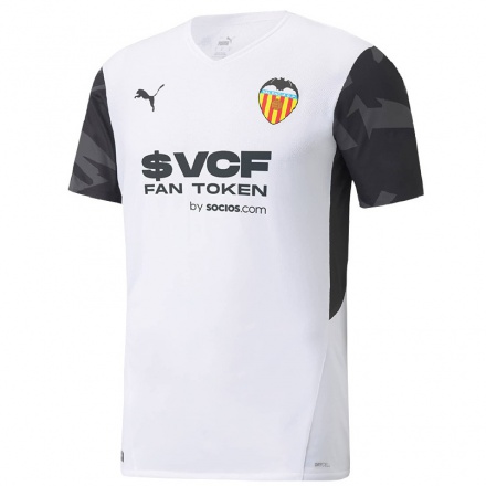 Kinder Fußball Carlos Soler #10 Weiß Heimtrikot Trikot 2021/22 T-shirt