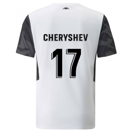 Kinder Fußball Denis Cheryshev #17 Weiß Heimtrikot Trikot 2021/22 T-Shirt