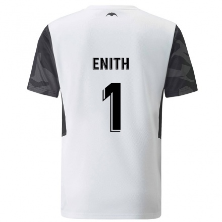 Kinder Fußball Enith #1 Weiß Heimtrikot Trikot 2021/22 T-Shirt