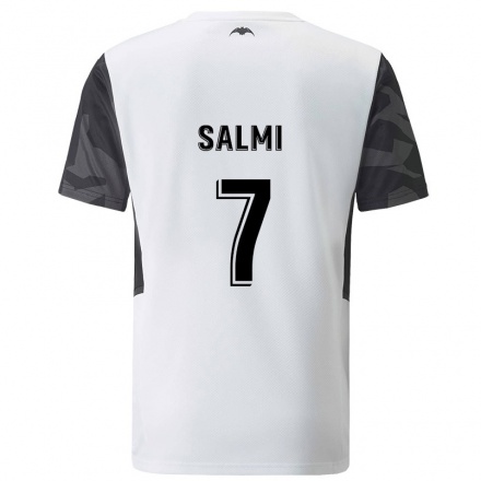 Kinder Fußball Iina Salmi #7 Weiß Heimtrikot Trikot 2021/22 T-Shirt