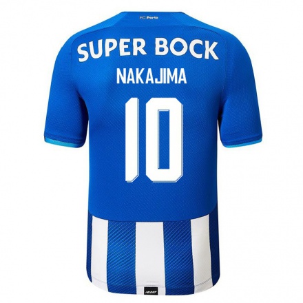 Kinder Fußball Shoya Nakajima #10 Königsblau Heimtrikot Trikot 2021/22 T-Shirt