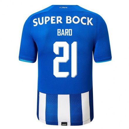 Kinder Fußball Romario Baro #21 Königsblau Heimtrikot Trikot 2021/22 T-Shirt