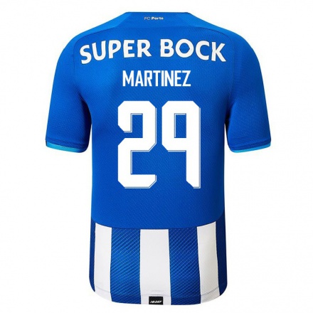 Kinder Fußball Toni Martinez #29 Königsblau Heimtrikot Trikot 2021/22 T-shirt