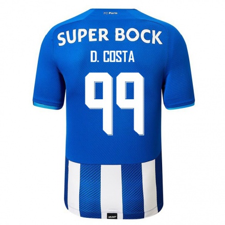 Kinder Fußball Diogo Costa #99 Königsblau Heimtrikot Trikot 2021/22 T-Shirt