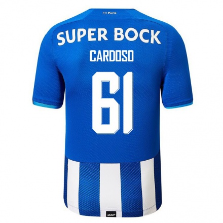 Kinder Fußball Ivan Cardoso #61 Königsblau Heimtrikot Trikot 2021/22 T-Shirt
