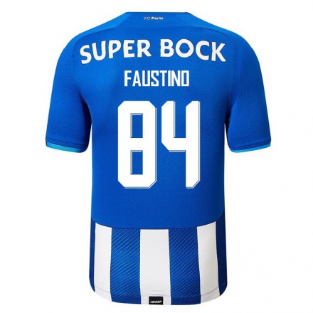 Kinder Fußball Levi Faustino #84 Königsblau Heimtrikot Trikot 2021/22 T-Shirt