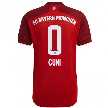 Kinder Fußball Marvin Cuni #0 Dunkelrot Heimtrikot Trikot 2021/22 T-Shirt