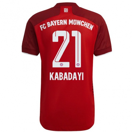 Kinder Fußball Yusuf Kabadayi #21 Dunkelrot Heimtrikot Trikot 2021/22 T-shirt
