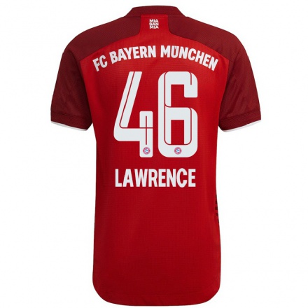 Kinder Fußball Jamie Lawrence #46 Dunkelrot Heimtrikot Trikot 2021/22 T-shirt