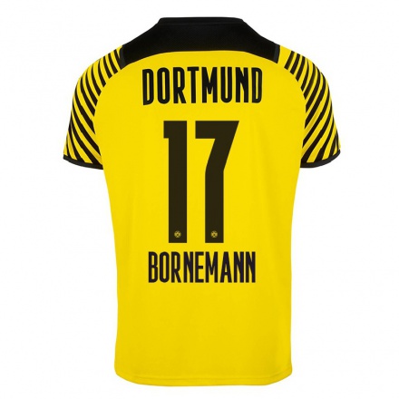 Kinder Fußball Timo Bornemann #17 Gelb Heimtrikot Trikot 2021/22 T-shirt