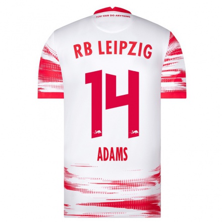 Kinder Fußball Tyler Adams #14 Rot-Weiss Heimtrikot Trikot 2021/22 T-Shirt