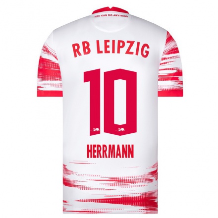 Kinder Fußball Marie-Luise Herrmann #10 Rot-Weiss Heimtrikot Trikot 2021/22 T-Shirt
