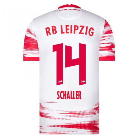 Kinder Fußball Sara Schaller #14 Rot-Weiss Heimtrikot Trikot 2021/22 T-Shirt