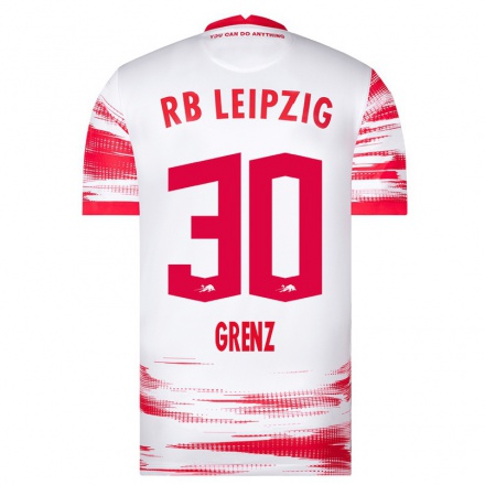 Kinder Fußball Natalie Grenz #30 Rot-Weiss Heimtrikot Trikot 2021/22 T-Shirt