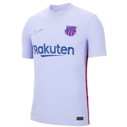 Kinder Fußball Frenkie De Jong #21 Hellviolett Auswärtstrikot Trikot 2021/22 T-shirt